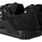 Elegant Black Textile NS1 Sneakers with Logo Accent
