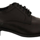 Elegant Black Leather Men's Formal Derby Shoes