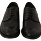 Elegant Black Leather Derby Shoes