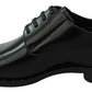 Elegant Black Leather Formal Derby Shoes