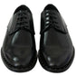 Elegant Black Leather Formal Derby Shoes