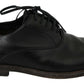 Elegant Black Leather Derby Dress Shoes