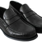 Elegant Black Leather Loafers for Men