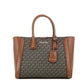 Kali Medium Brown Signature PVC Satchel Purse Handbag Ipad Case