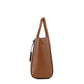 Kali Medium Brown Signature PVC Satchel Purse Handbag Ipad Case