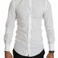Elegant Slim Fit White Casual Shirt