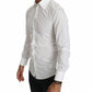 Elegant Slim Fit White Casual Shirt