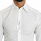Elegant Slim Fit White Casual Shirt