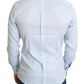 Elegant Light Blue Slim Fit Dress Shirt