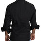Elegant Black Slim Fit Dress Shirt