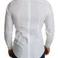 Elegant Slim Fit White Cotton Shirt