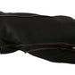Elegant Deerskin Leather Gloves in Dark Brown