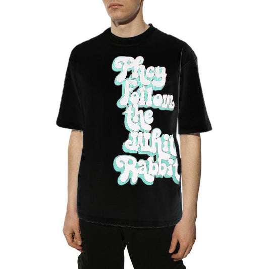 Black Cotton Men's T-Shirt
