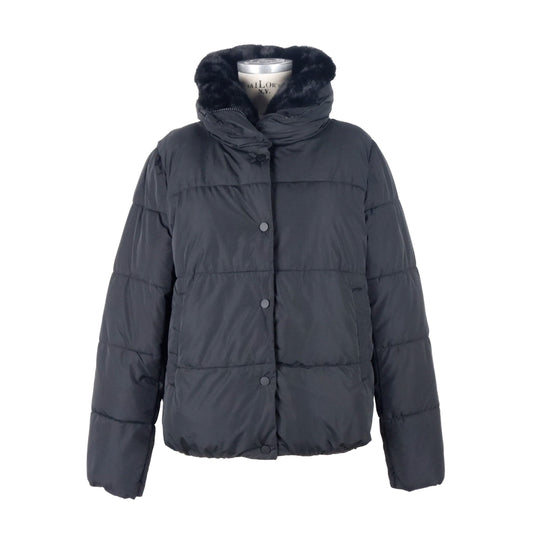 Black Polyester Women Jacket