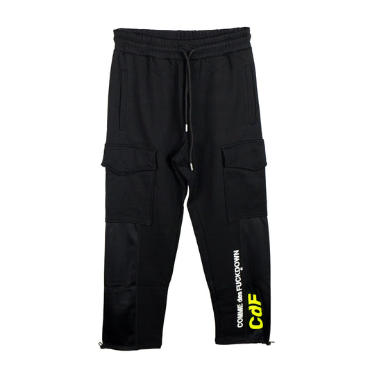 Black Cotton Men Pants