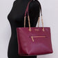 Jet Set Medium Mulberry Leather Front Zip Chain Tote Bag Handbag