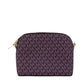 Jet Set Medium Bordeaux Signature PVC X Cross Dome Crossbody Bag