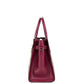 Hamilton Mulberry Grained Leather Satchel Crossbody Handbag Purse