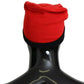 Chic Red and Black Logo Beanie