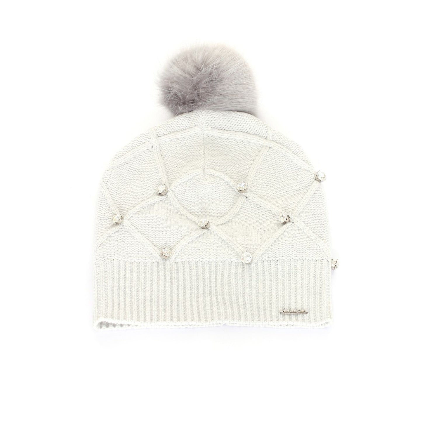 White Acrylic Women Hat