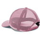 Pink Visor Mesh Hat with Logo Print