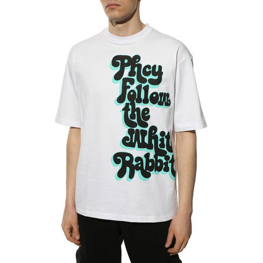 White Cotton Men T-Shirt