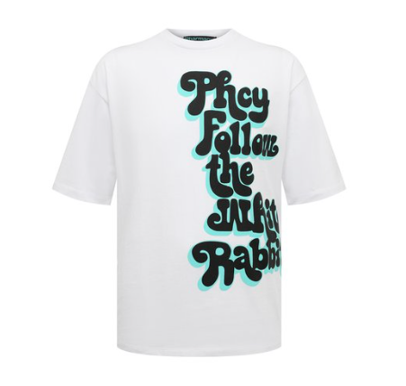 White Cotton Men T-Shirt
