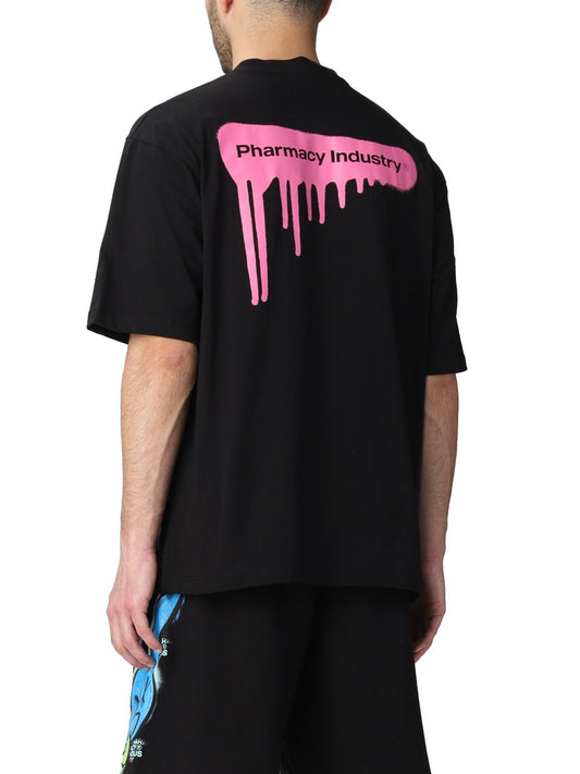 Black Cotton Men T-Shirt