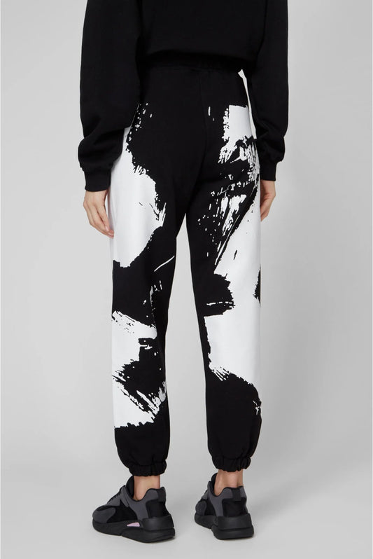 Black Cotton Women Sweatpant