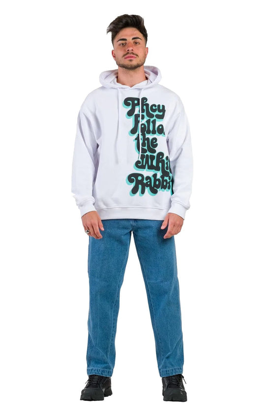 White Cotton Men Sweater