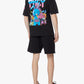 Black Cotton Men T-Shirt
