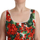 Red Floral Print Mini Dress – Timeless Elegance