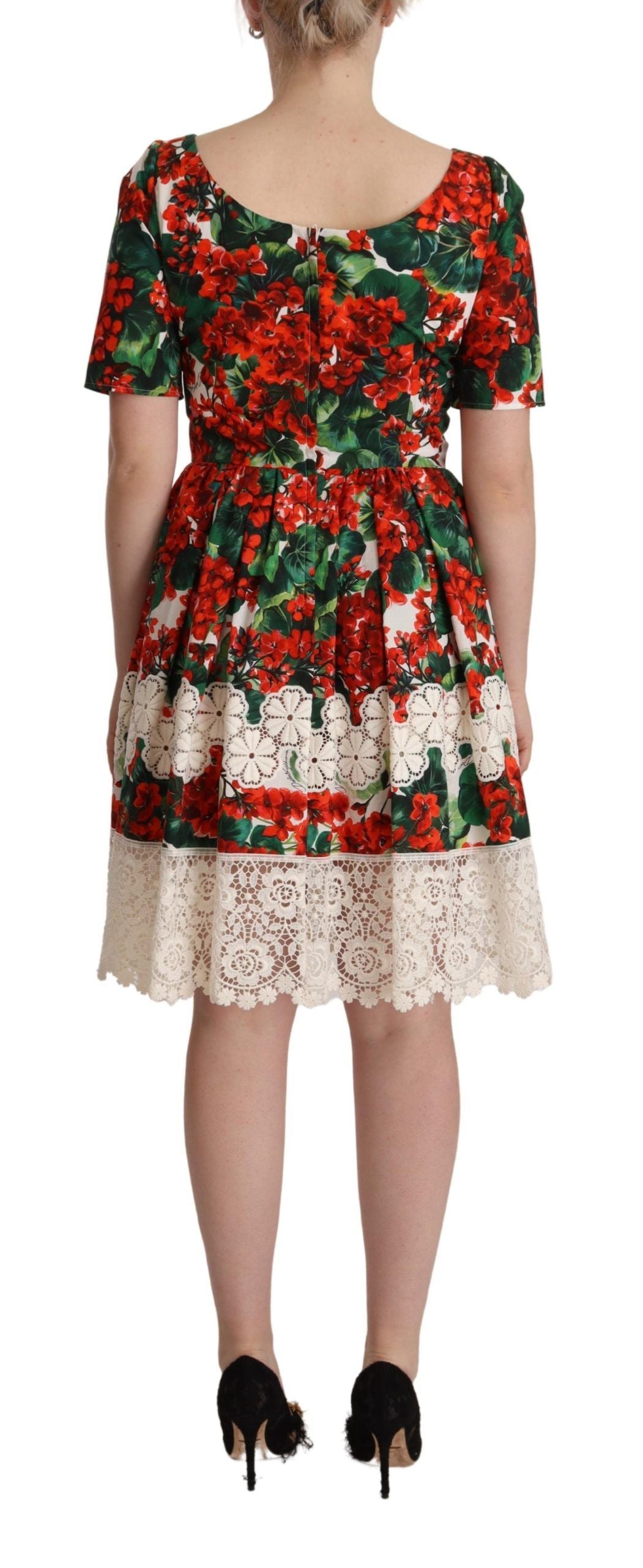 Floral Shift Short Sleeve Dress