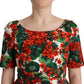 Floral Shift Short Sleeve Dress