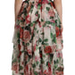 Elegant Floral Silk Maxi Dress