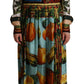 Elegant Multicolor Silk Long Dress