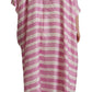Silken Striped Kaftan Tunic Dress - Exclusive Design