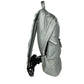 Rae Medium Silver Quilted Nylon Fabric Shoulder Backpack Book Bag