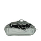 Rae Medium Silver Quilted Nylon Fabric Shoulder Backpack Book Bag