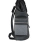 Cooper Large Black Signature PVC Faux Fur Sport Flap Backpack Bag