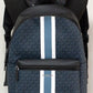 Cooper Large Admiral Signature PVC Varsity Stripe Backpack Bookbag Blue