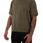 Army Green Crew Neck Cotton Tee
