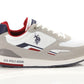 White Fabric Men Sneaker