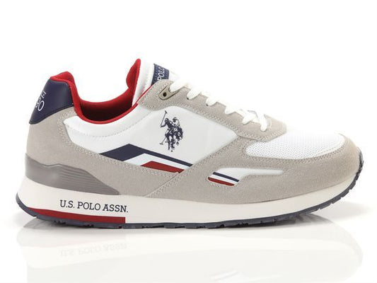 White Fabric Men Sneaker