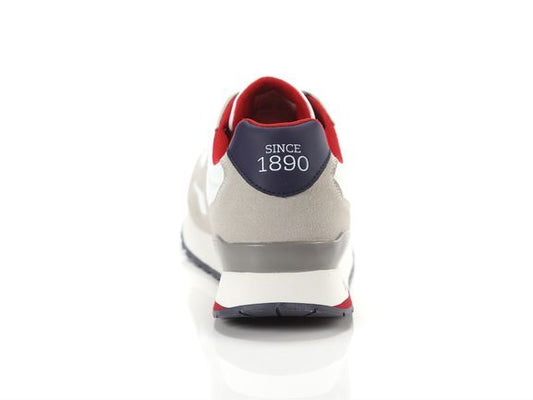 White Fabric Men Sneaker