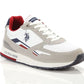 White Fabric Men Sneaker