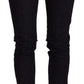Chic Black Slim Fit Designer Jeans