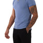 Sleek Blue Cotton Collared Tee