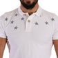 Sleek White Collared Polo T-Shirt