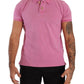 Chic Pink Collared Polo T-Shirt